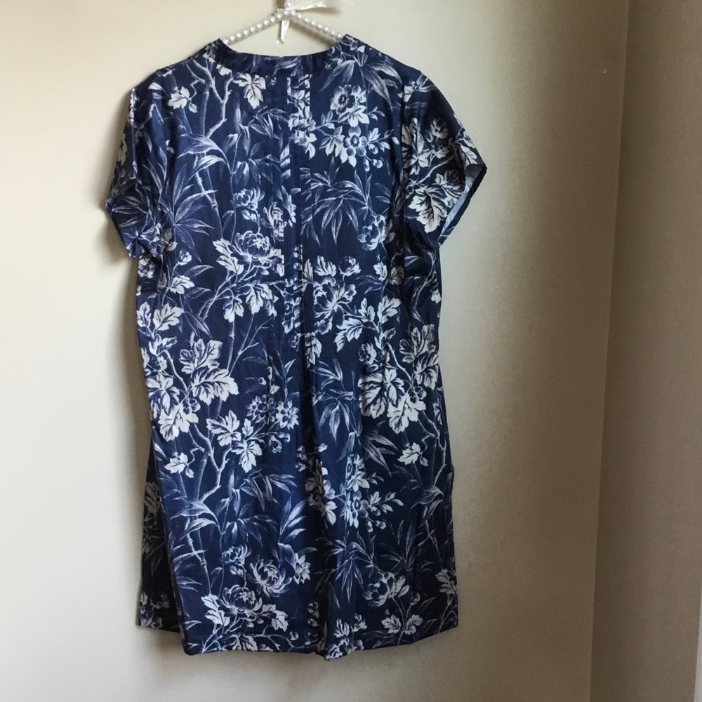 Peruvian Connection Floral Pleated Tunic Dress - Picture 8 of 8